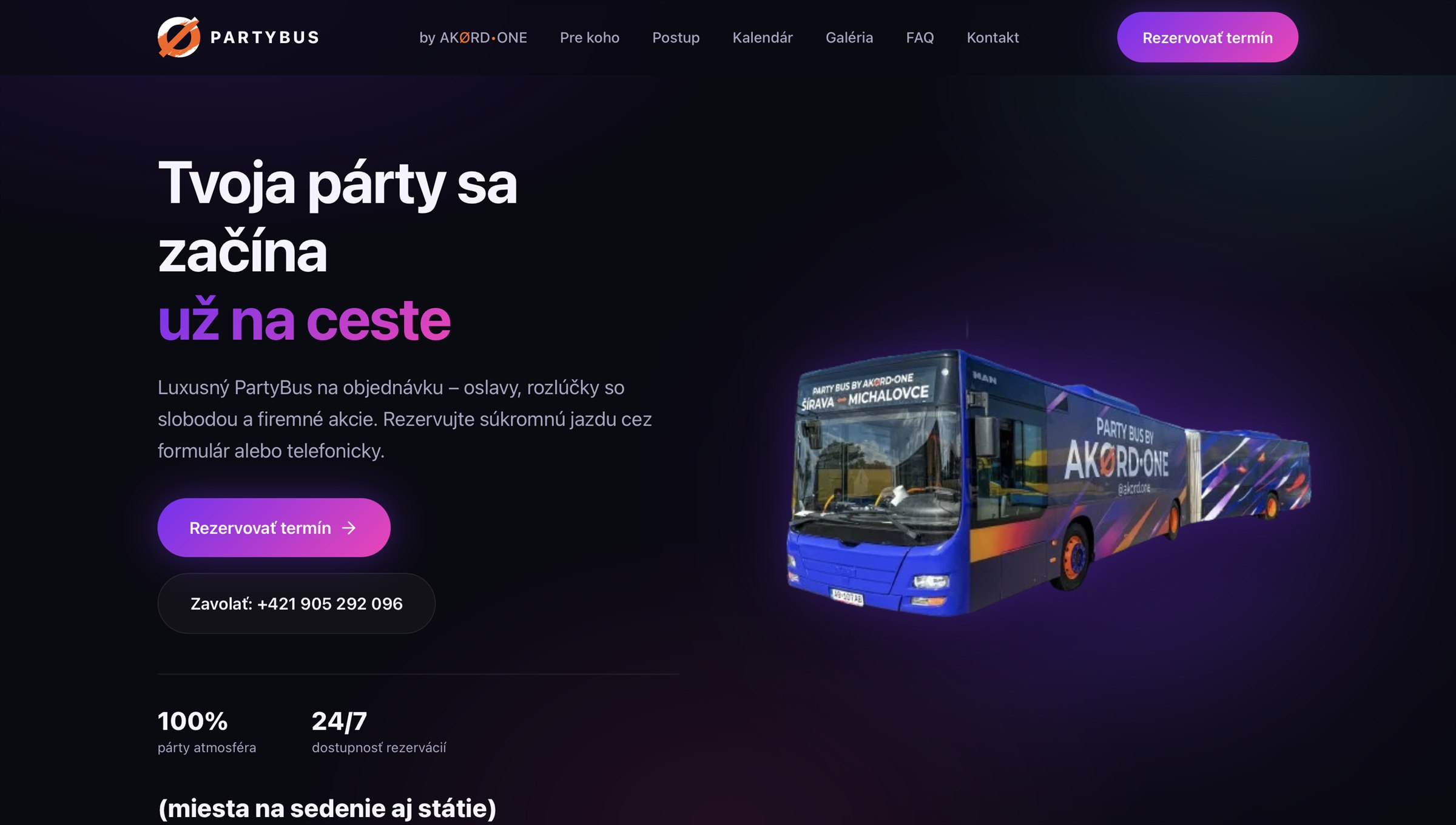 PartyBus by AKØRD-ONE home page